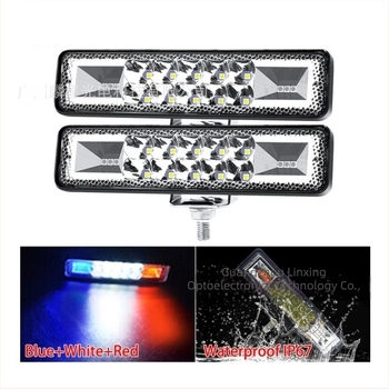 Lampa de lucru LED pentru mașină, 16 LED în dublu rând, 48W, 12V, 8000lm, durată de viață 30.000 h