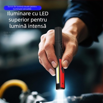 Lampă de lucru COB compactă, portabilă, cu LED, lampă de inspecție magnetică, 400 lm, reglaj intensitate, model G60