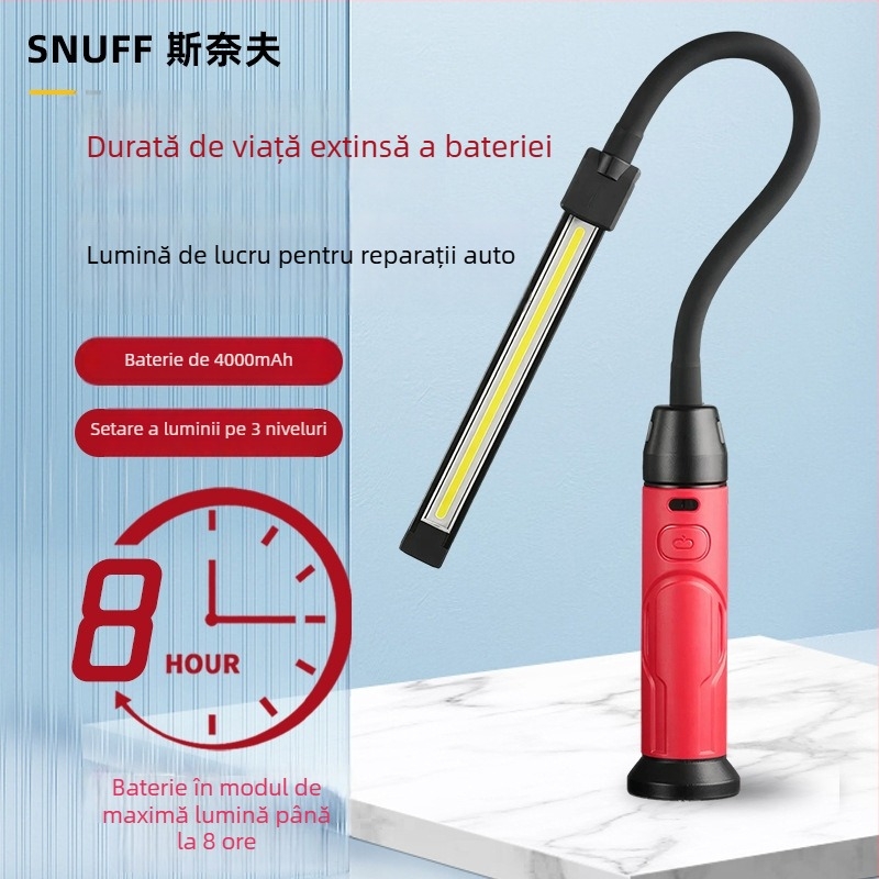 S-308 lampă de lucru cu LED, magnetică, pentru reparații auto și strung CNC, reglabilă