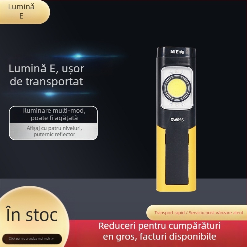 Lampă de lucru LED cu sursă COB, reîncărcabilă (30 W, 350+ lm, 3000 mAh, autonomie 5 h)