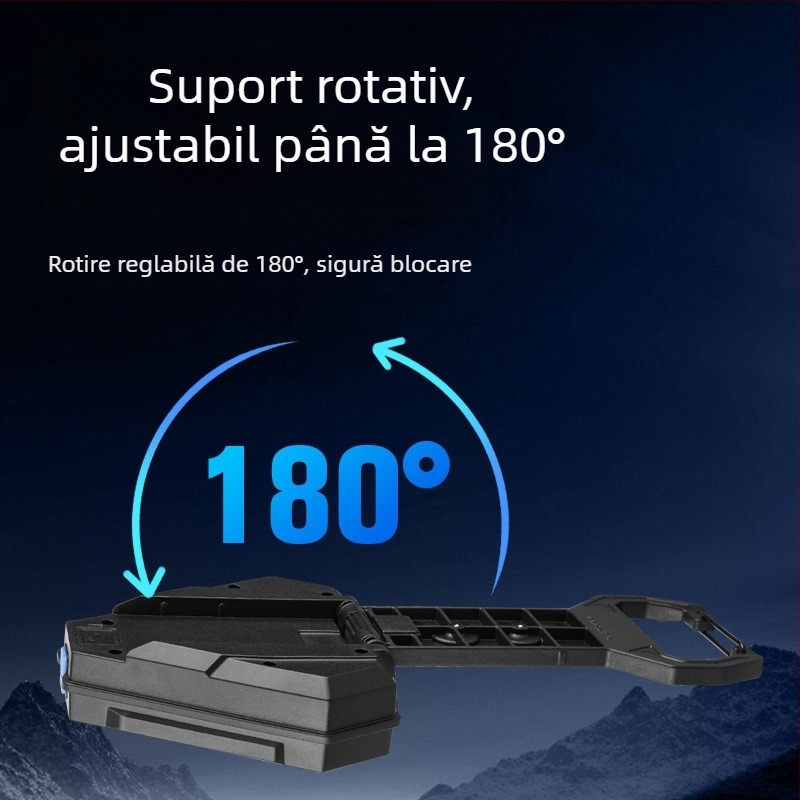 Lumină de lucru pe trepied cu cadru triunghiular, lampă LED de urgență pentru mașină, lampă de inspecție portabilă (CD13, 10W, carcasă ABS)