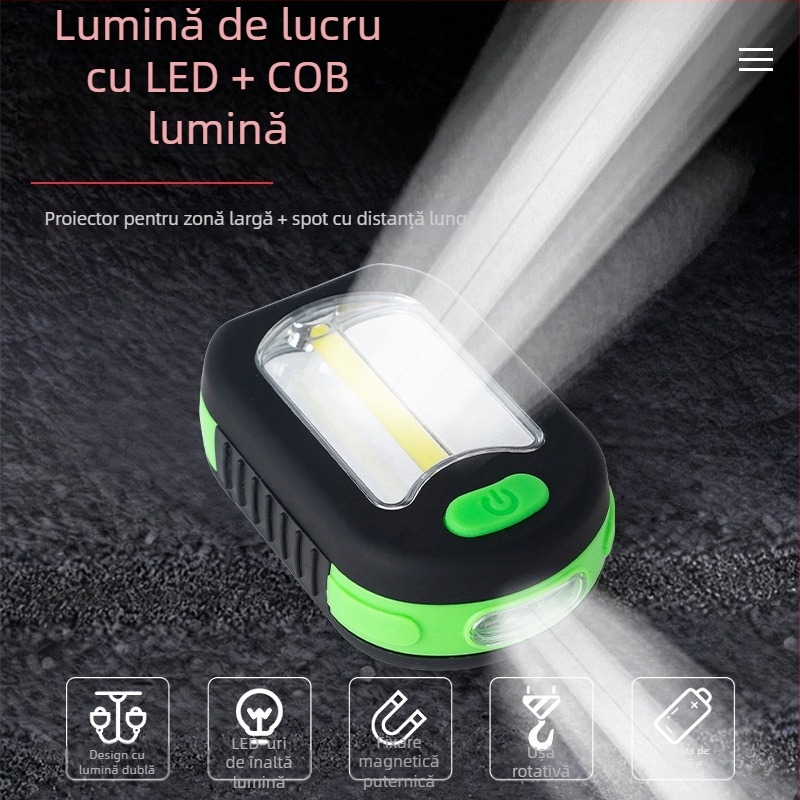 Lumină LED magnetică pentru reparații și camping cu magnet puternic — model Li25120401, brand Other, fără certificare
