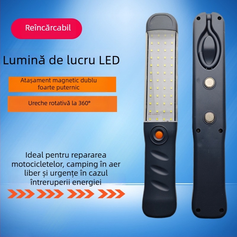 Lumină de lucru LED reîncărcabilă cu prindere magnetică, 100W, 2600mAh