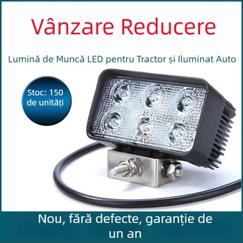 Lumină de lucru LED – 18W, 9-60V, CRI ≥80, 6500K, Model universal