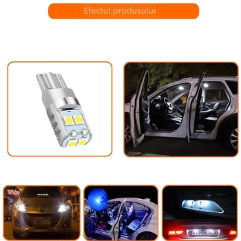 Lumină pentru plăcuța de înmatriculare T10, LED 6SMD 3030, 12-30V, 2W, 180mA, 50.000 h