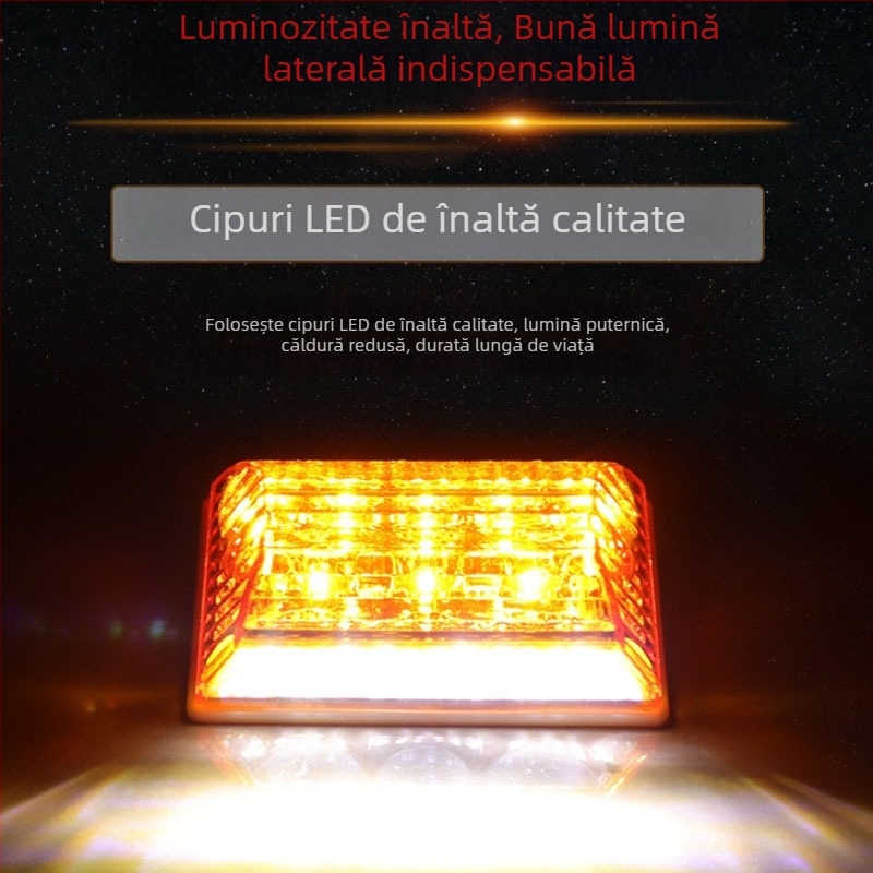 Lumină laterală camion 24V | 3W SMD LED | Rezistent la apă | Durată de viață 50.000 h