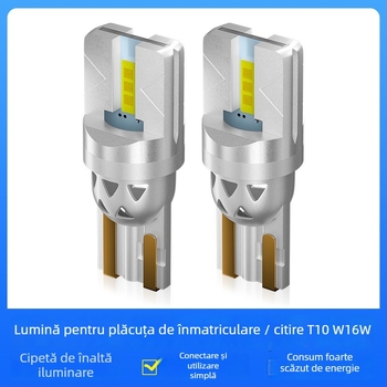 Lampa LED indicator de lățime pentru mașină - T10 1860 2SMD, 12V, 2.1W, 6000lm, decodare CANBUS