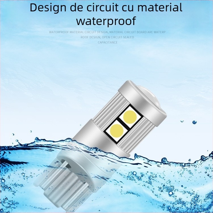 Lumină LED T10 pentru indicator de lățime la mașină – 12V, 5W, LED 3030, durată de viață 300000 h