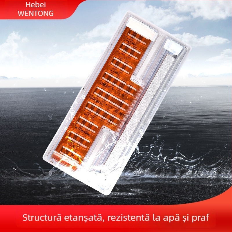 Lumina laterală LED în formă de I pentru camioane și vehicule industriale, 24V, caroserie din plastic, cu șuruburi, model 233262