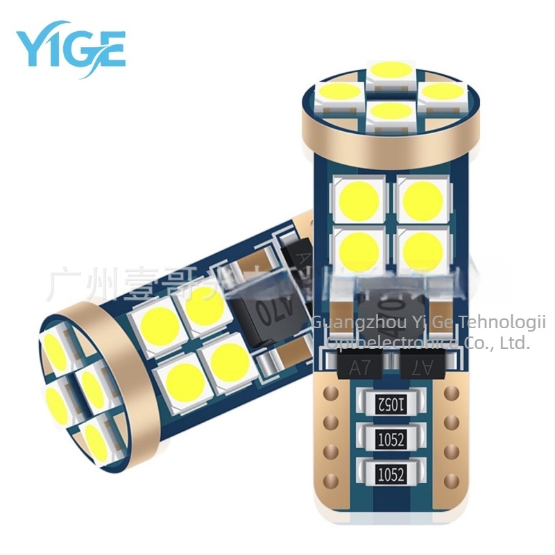 Lampa LED T10 3030 12SMD pentru lățime și citire cu decodare CANBUS fără trepte, 12–24V, 5W, 50.000 ore