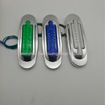 Lumină laterală cu 4 LED pentru camioane – ABS DY-108, 12–24V, semnalizare de marcaj/frână/direcție