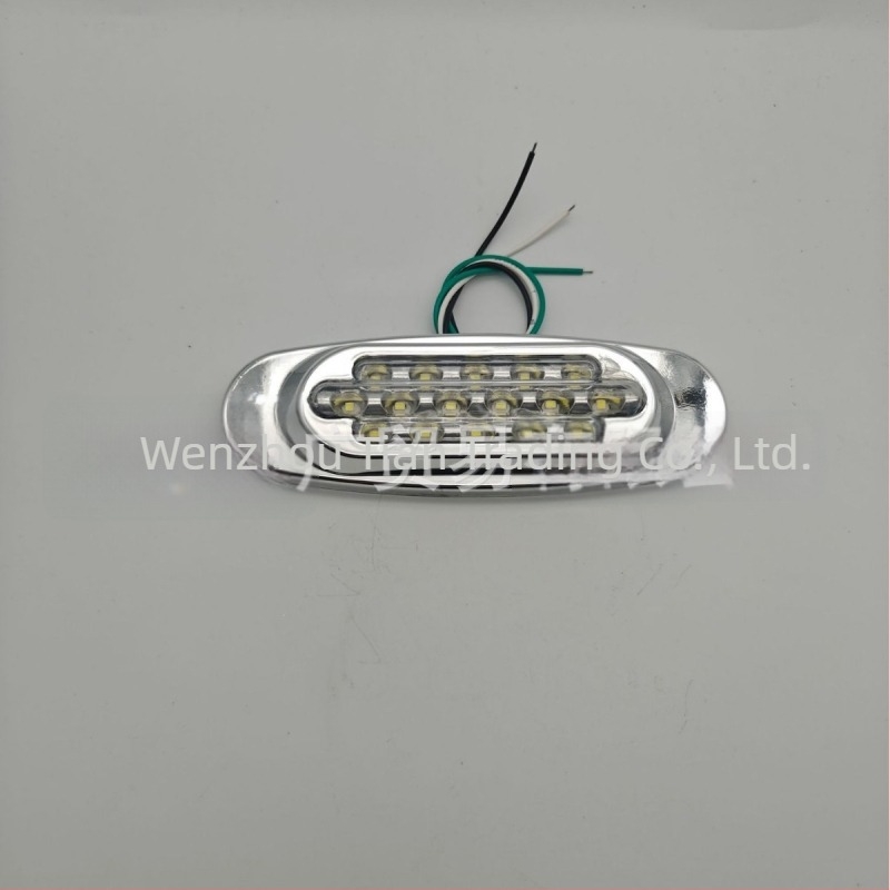 Lumină laterală cu 4 LED pentru camioane – ABS DY-108, 12–24V, semnalizare de marcaj/frână/direcție