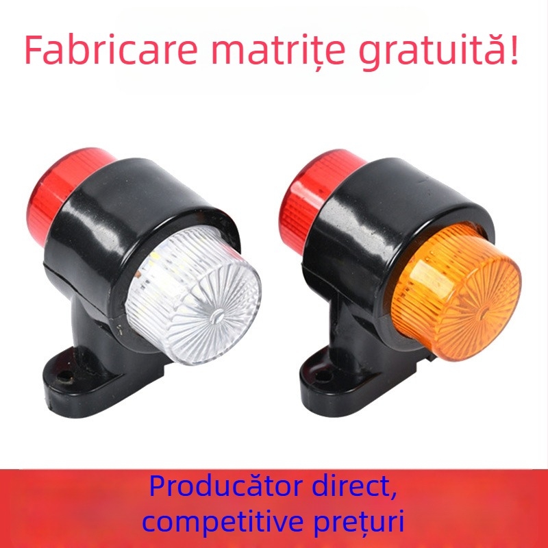 Lampa laterală LED pentru camion, 12-24V, Modelul 007, durată de viață 1 000 000 h, Compatibil cu camioane, vanuri și autoturisme