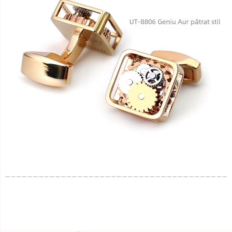 Butoni de mansete din agat, formă constelație, stil coreean, prelucrare cu ulei, primăvara 2025