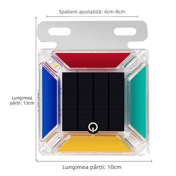 Lumină strob solară pentru camion cu LED, 5–10W, fără cablu, carcasă din PC plastic + ramă din oțel, compatibilă cu mașini, camioane, vehicule electrice