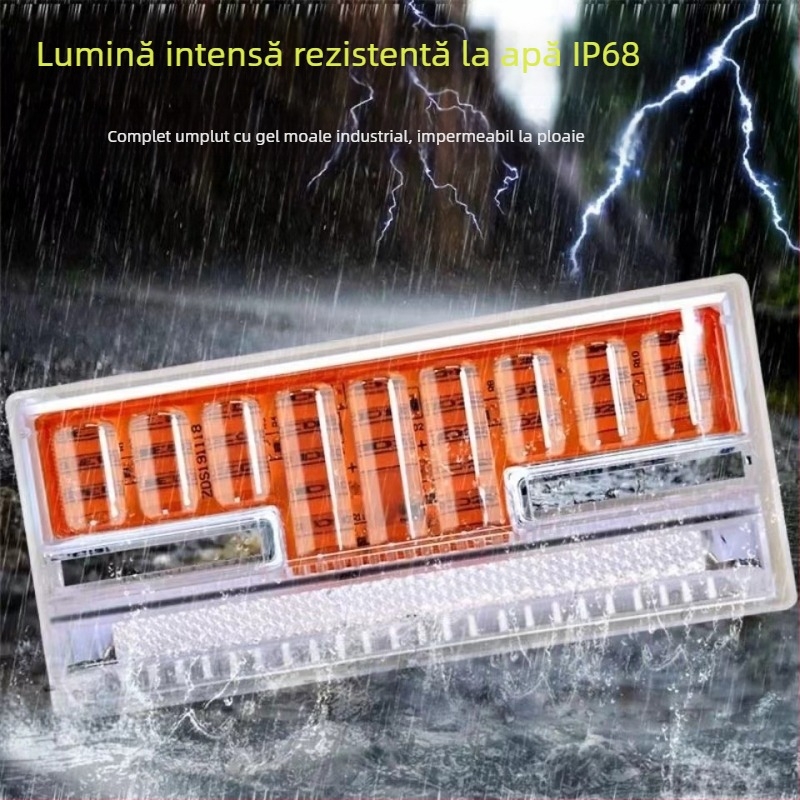 Lampă laterală LED pentru camioane, 24V, IP68 impermeabil, 24.5W, sursă LED