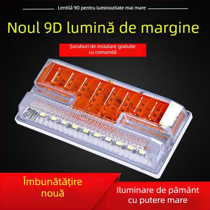 Lampă laterală LED pentru camioane, 24V, IP68 impermeabil, 24.5W, sursă LED