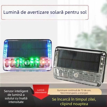 Lumină laterală solară pentru camion – LED avertizare pentru semiremorcă, fără cablu, montaj magnetic, impermeabilă
