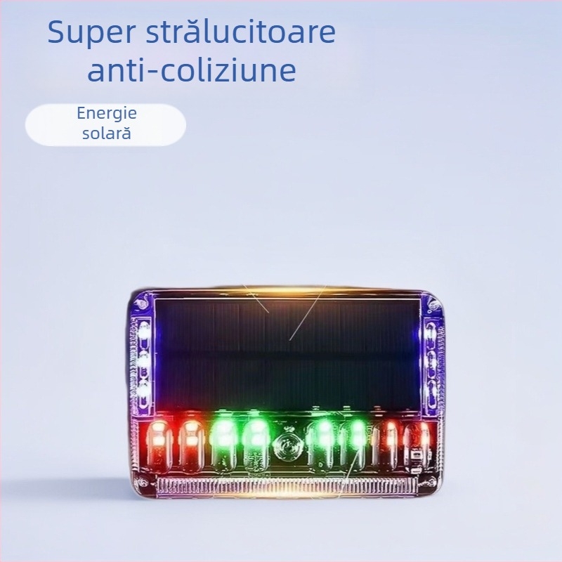 Lumină laterală solară pentru camion – LED avertizare pentru semiremorcă, fără cablu, montaj magnetic, impermeabilă