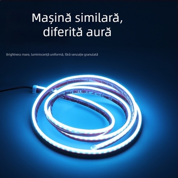 Lumină de zi pentru mașină – capac de capot cu bandă ghidaj luminoasă, silicon, 12V, 1A, 0.2W, model 2835