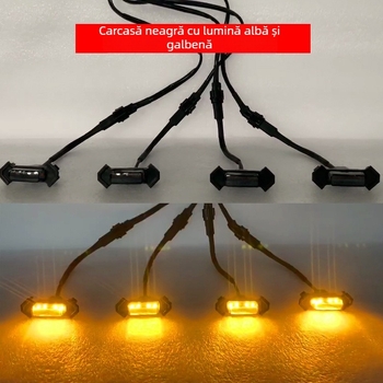 Tacoma Mid-Grid LED Daylight Running Light pentru grila mijlocie (12V, LED de 1W, carcasa ABS, compatibil cu Tacoma 16–19)