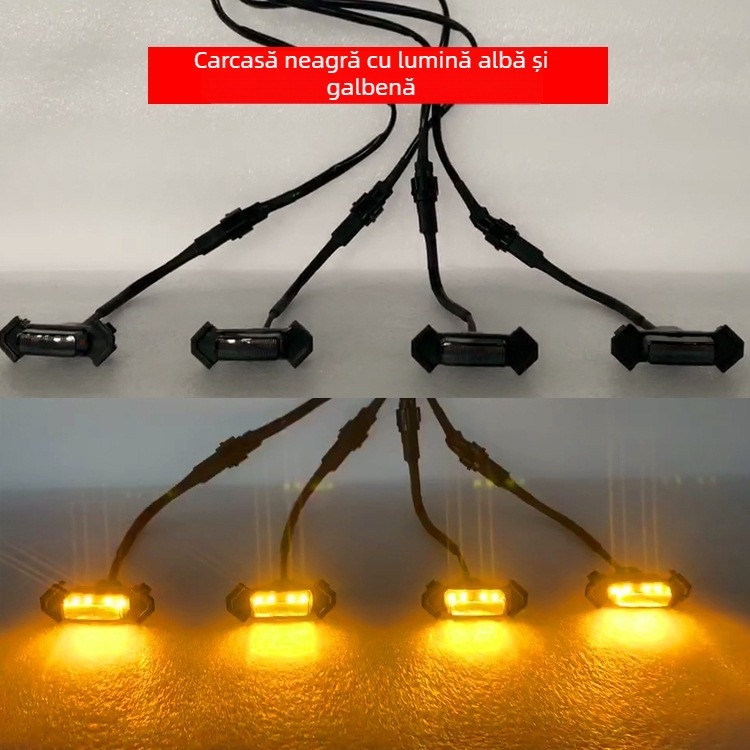 Tacoma Mid-Grid LED Daylight Running Light pentru grila mijlocie (12V, LED de 1W, carcasa ABS, compatibil cu Tacoma 16–19)