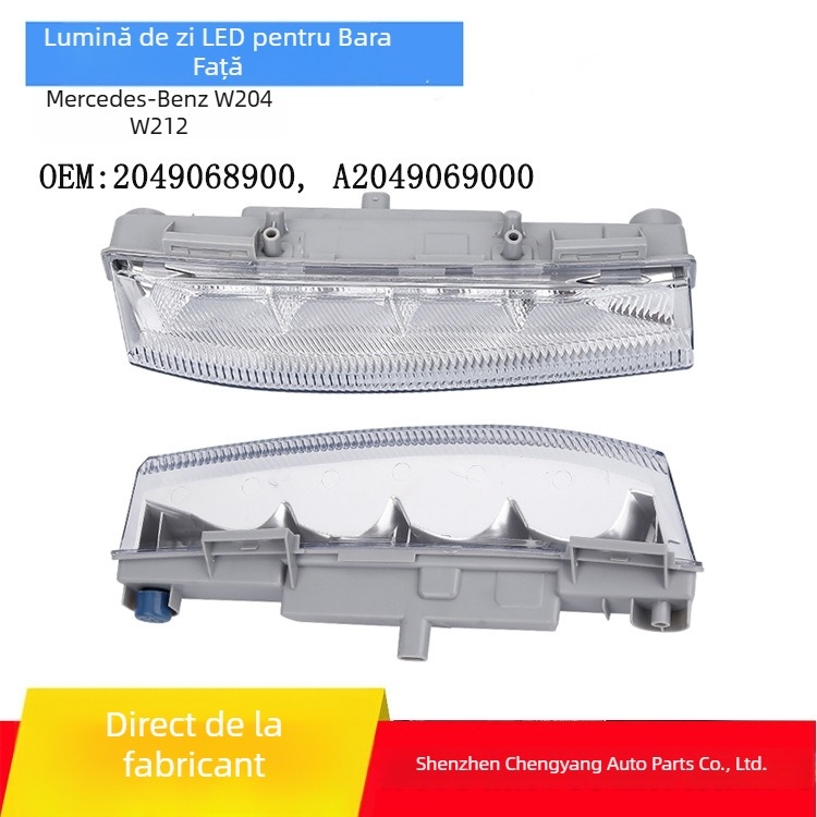Lampi LED pentru ceață și faruri de zi pentru bara față Mercedes-Benz W204/W212 E-Class/C-Class – 12V, 55W