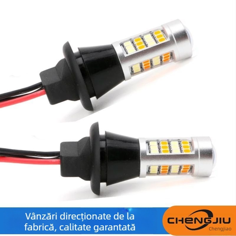 LED semnalizare cu două culori și lumină de zi, 12V, 26W, 42×2835 SMD, 5000K, 50.000 h