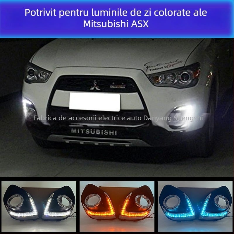 Lumini LED pentru faruri de zi Mitsubishi Jinxuan ASX 13-15 — carcasă ABS, 12V, sursă LED, model SS-D006