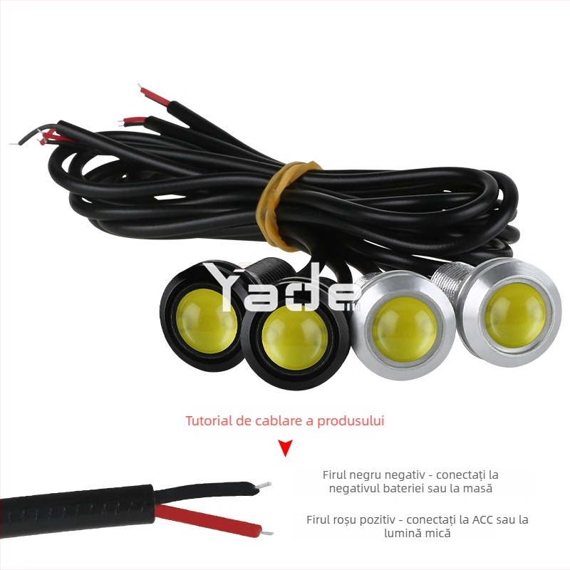 Lumină LED pentru mașină cu lentilă Eagle Eye, 12V, 2.5W, 250 lm, Carcasă din aluminiu