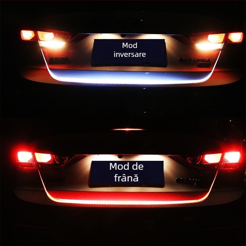 Lumină pentru portbagajul din spate al mașinii — bandă decorativă și semnal de viraj, decor pentru portbagaj, motiv Anul Calului
