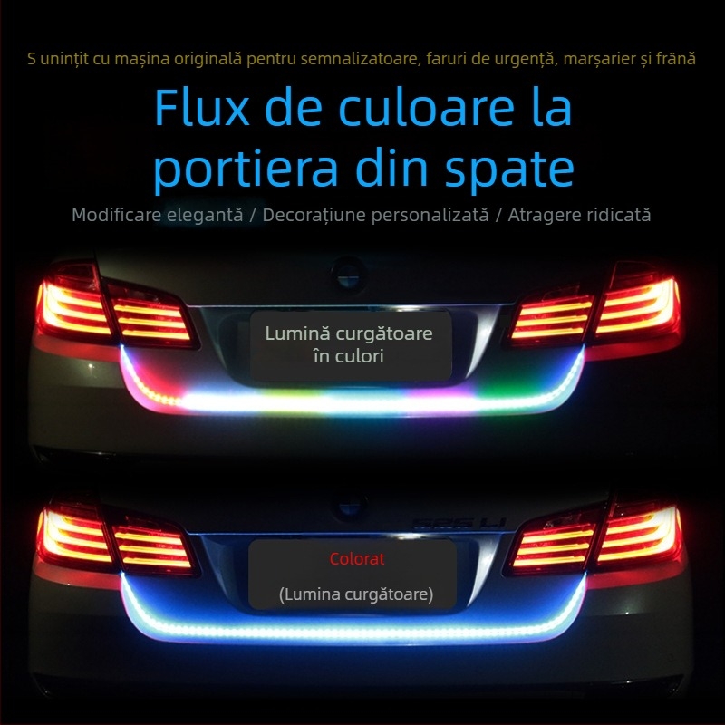 Lumină LED pentru portbagaj auto cu efect flux, semnal de direcție și lumină de frână — Model WXD; furnizare din fabrică originală