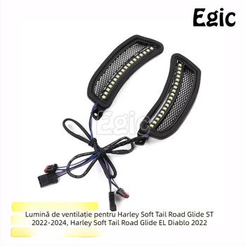 Egic lampă de semnal ventilație pentru Harley Softail Low Rider ST, LED far de zi, model AHL-052, 2022–2024
