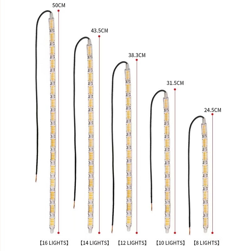 Lumină LED de zi pentru mașină 12V, impermeabilă, 150 lm, 8W, universală, semnalizare dual-color