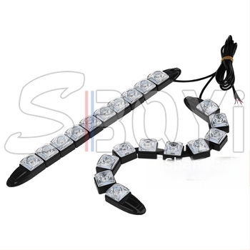 Lumini LED pentru farurile de zi ale mașinii, bandă LED flexibilă, 12V, 3W, 600lm, IP55, durată de viață 50.000 ore