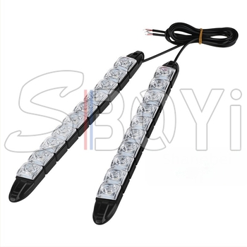 Lumini LED pentru farurile de zi ale mașinii, bandă LED flexibilă, 12V, 3W, 600lm, IP55, durată de viață 50.000 ore