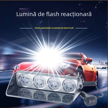 Lumină LED de avertizare pentru interiorul mașinii, 12V, 30W LED, model S24 Burst Light, durată de viață 50.000 ore
