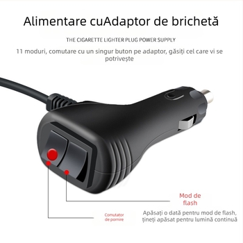 Lumină LED de avertizare pentru interiorul mașinii, 12V, 30W LED, model S24 Burst Light, durată de viață 50.000 ore