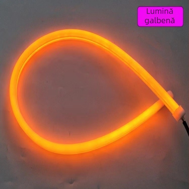 Bandă LED pentru ghidajul luminii auto DRL, din silicon, 12V, 10W, marcă JHY, model Led light guide strip