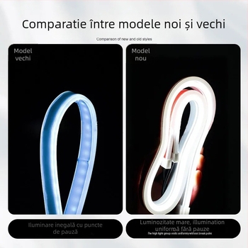 Luminile de zi ultra-subțiri pentru mașini – 12V, LED 3030, 5W, silicon cu înaltă luminozitate, compatibil universal