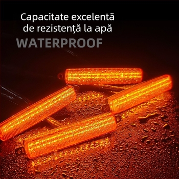 Lumină LED de zi universală ABS pentru grila frontală, iluminare atmosferică, 12W, 30 LED, XGD
