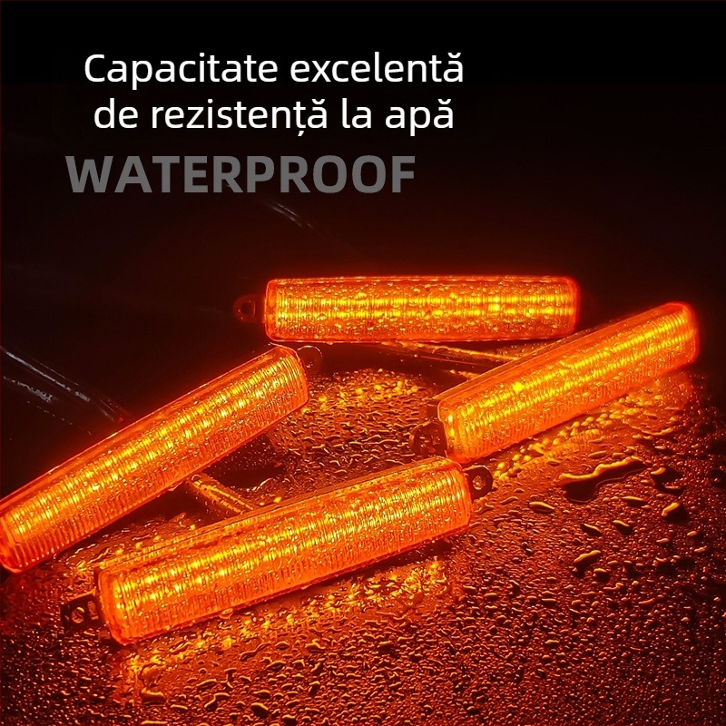 Lumină LED de zi universală ABS pentru grila frontală, iluminare atmosferică, 12W, 30 LED, XGD