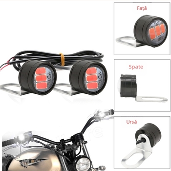 Lumina strob pentru motocicletă Eagle Eye 3 Light, 12V, 3W, montaj cu șuruburi