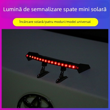 Lumină solară mică pentru farul spate al mașinii – potrivire universală, avertizare de coliziune cu flash, Model: Solar mini tail light, Brand: Samurai Car