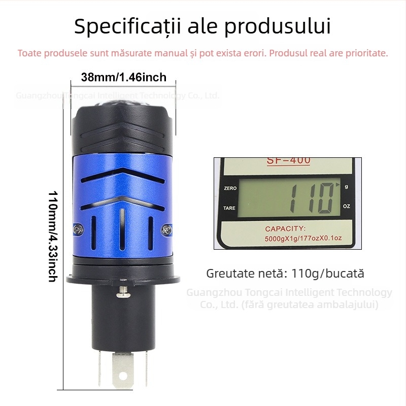 Far H4 pentru motocicletă cu LED, 58W putere înaltă, 12-80V, IP67, 3000 lm
