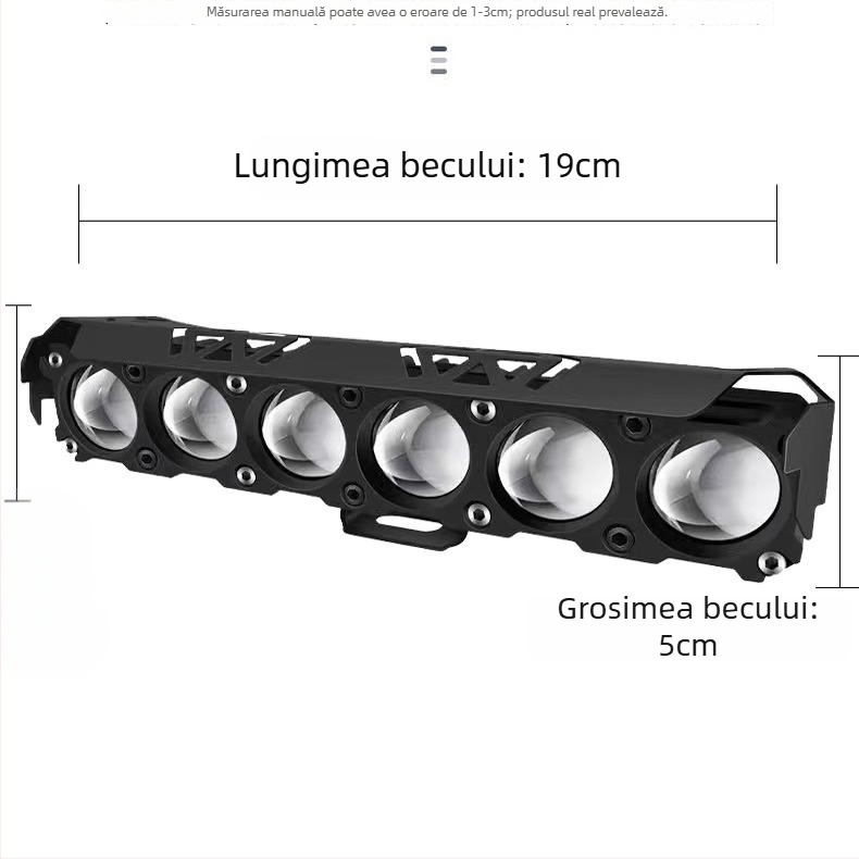 Far pentru motocicletă LED cu proiector - aliaj de aluminiu, 12-85V, LED 5064, Guang Zhi Wang Xin