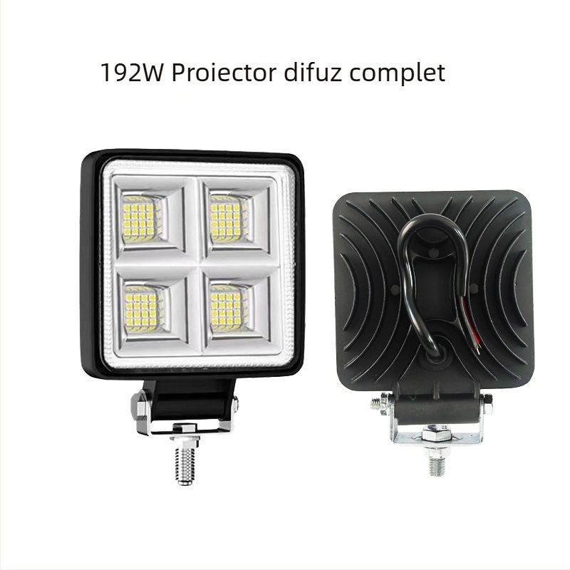 Lumină LED pentru excavator 12V/24V — far frontal și lumină de mers înapoi, foarte puternică, aluminiu