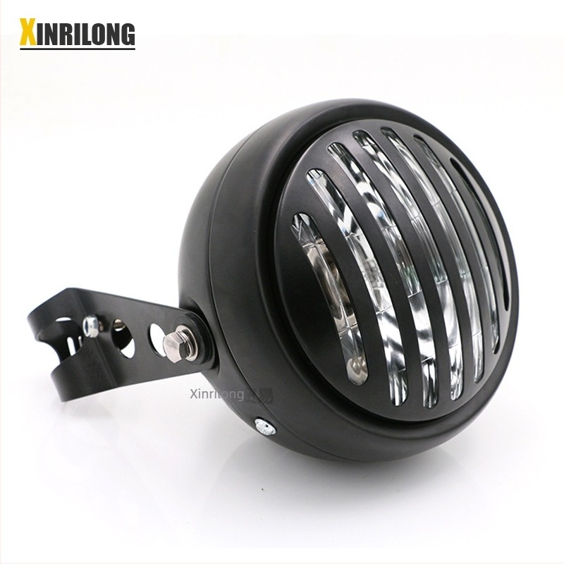 Far de motocicletă universal, 12V, lampă H2, 35W, carcasă metalică, model XRL-DD-567