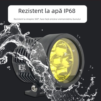 Spotlight pentru motocicletă L6X - LED CREE 10W, DC12-85V, IP68, 7200 lm
