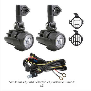 Lumină LED auxiliară pentru motocicletă – 60W, compatibilă cu R1200GS, F800, 700 KTM, model YIA-BMW